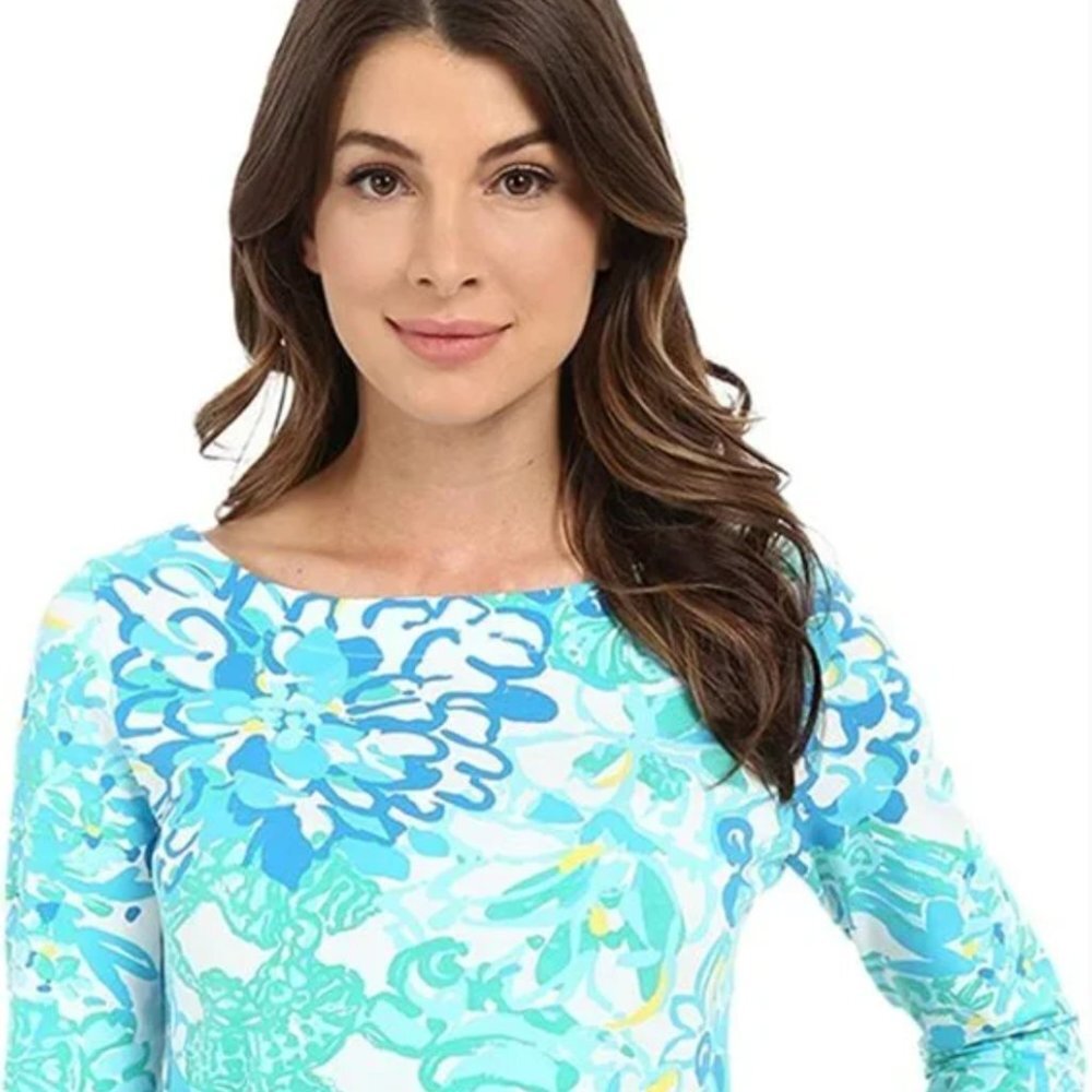 Lilly Pulitzer Juline Top Resort White in a Pinch